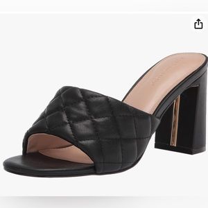 The Drop Pattie High Block-Heeled Mule Sandal